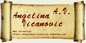Angelina Vicanović vizit kartica